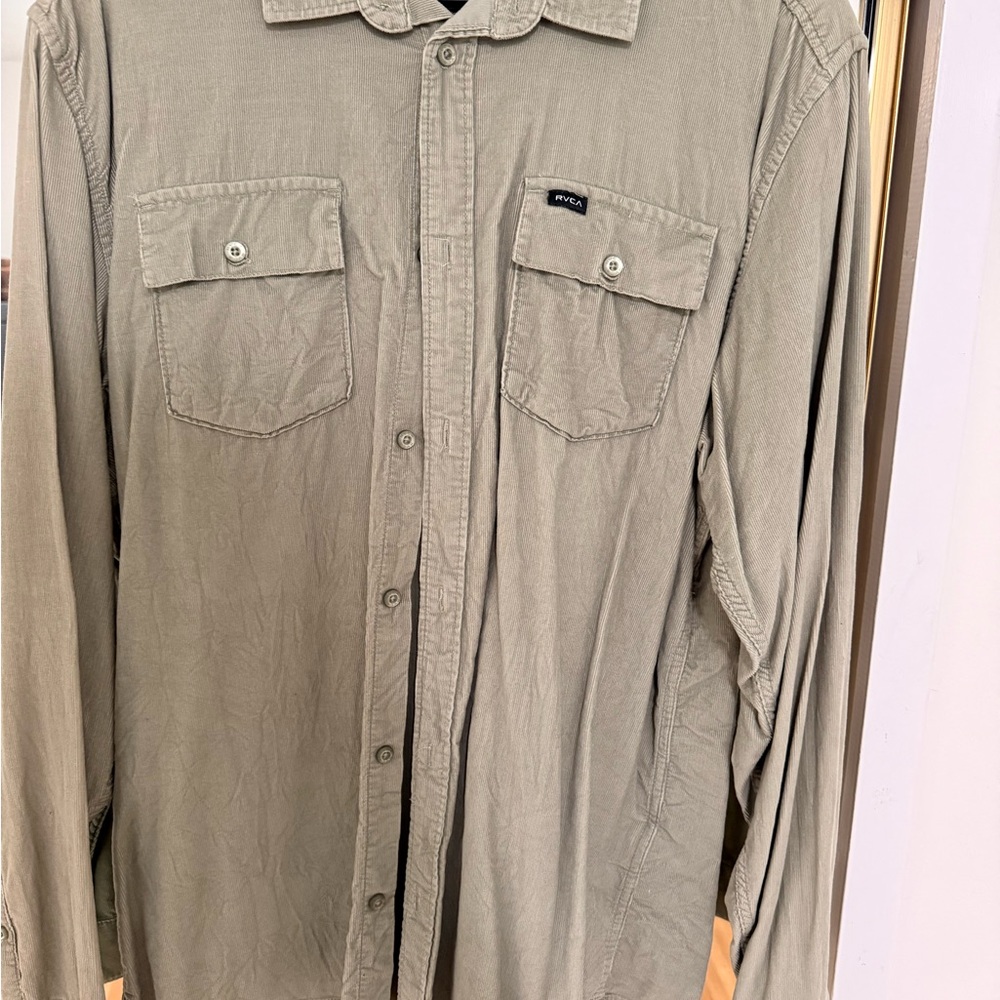 RVCA Khaki Corduroy Shirt